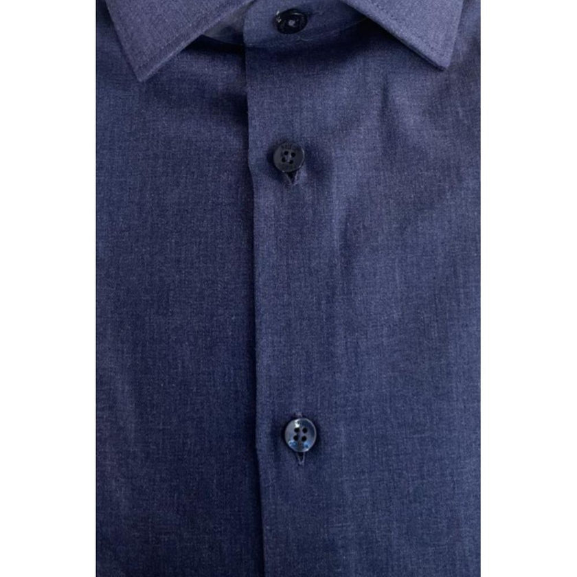 Baldinini Trend Blue Denim Shirt