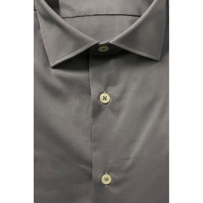 Baldinini Trend Grey Cotton Shirt