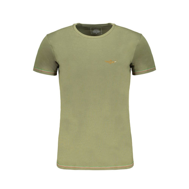 Aeronautica Militare Verde Baumwoll-T-Shirt für Herren