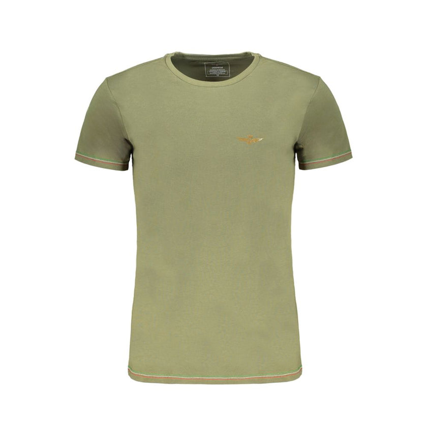 Aeronautica Militare Verde Baumwoll-T-Shirt für Herren