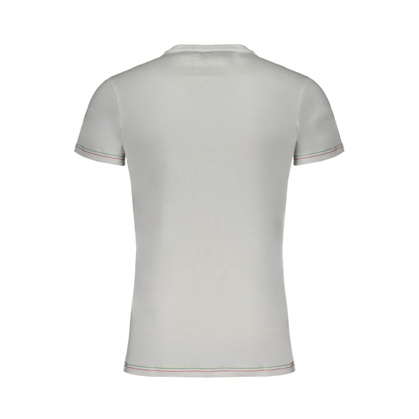Aeronautica Militare Weißes Herren-T-Shirt aus Baumwolle