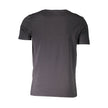 Aeronautica Militare Schwarzes Baumwoll-T-Shirt für Herren