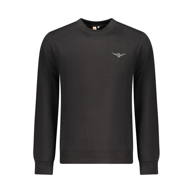 Accademia Militare Schwarzer Baumwoll-Herren-Sweatshirt