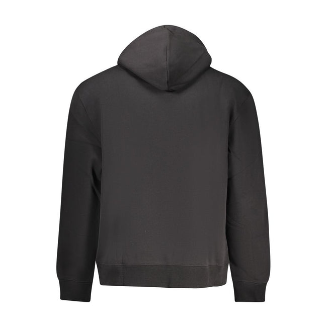 Calvin Klein Schwarzes Herren-Kapuzensweatshirt aus Baumwolle