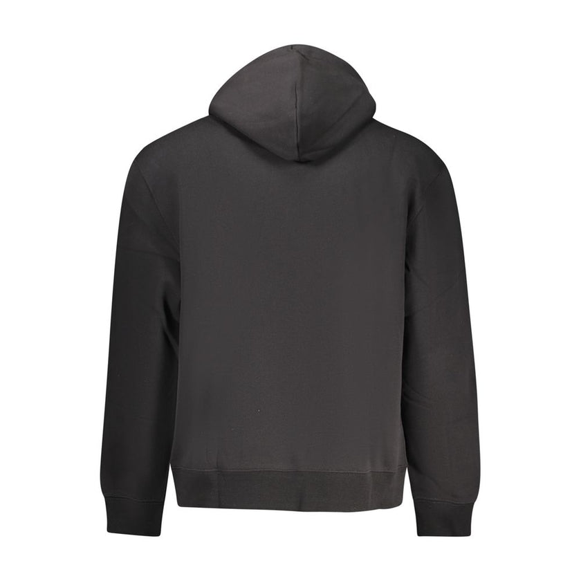 Calvin Klein Schwarzes Herren-Kapuzensweatshirt aus Baumwolle