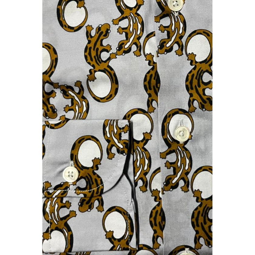 Bagutta Baumwollhemd mit Fantasieprint