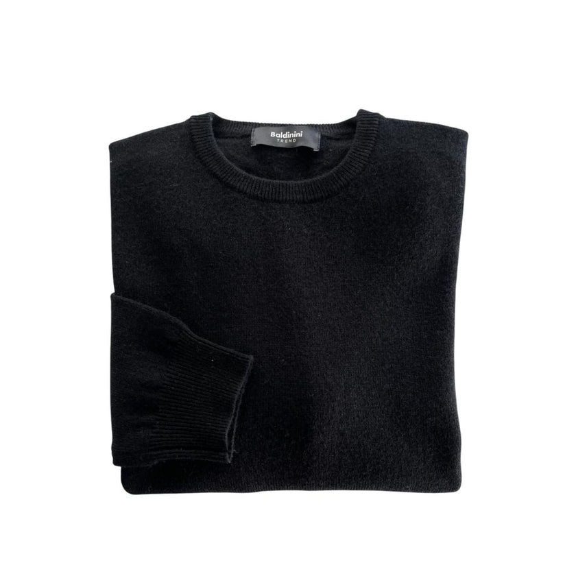Baldinini Trend Schwarzer Kaschmirpullover