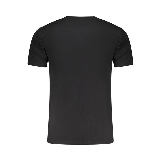 Aeronautica Militare Schwarzes Baumwoll-T-Shirt für Herren