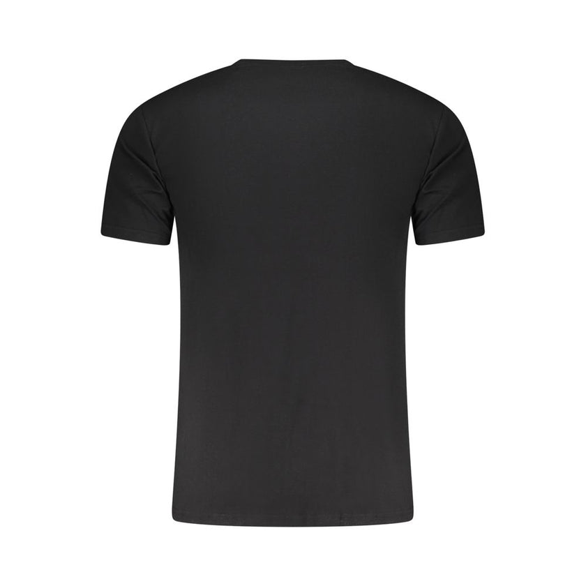 Aeronautica Militare Schwarzes Baumwoll-T-Shirt für Herren