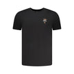 Aeronautica Militare Schwarzes Baumwoll-T-Shirt für Herren