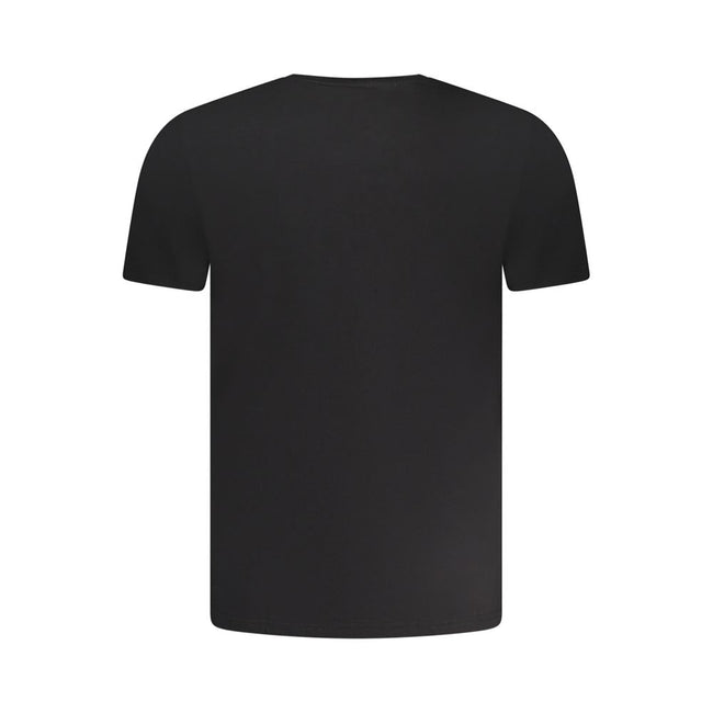 Aeronautica Militare Schwarzes Baumwoll-T-Shirt für Herren