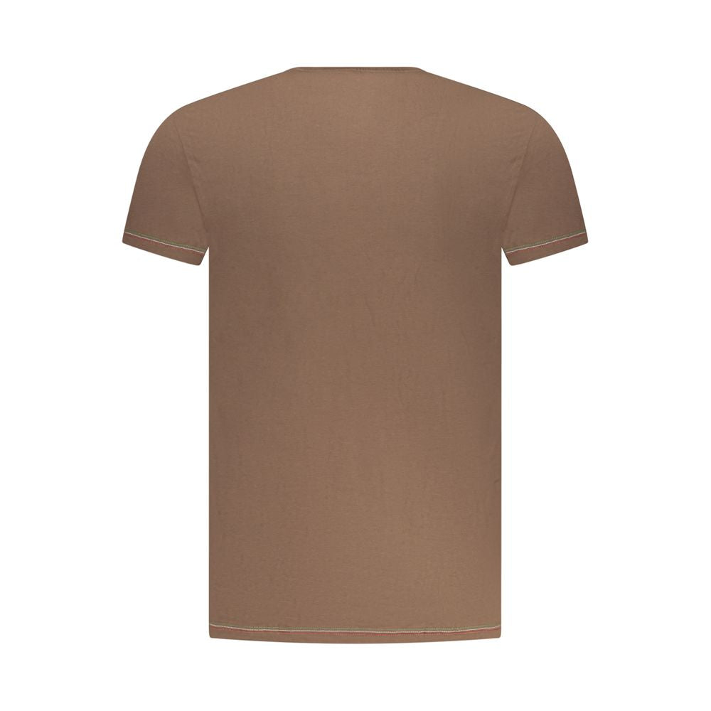 Aeronautica Militare Marrone Baumwoll-T-Shirt für Herren