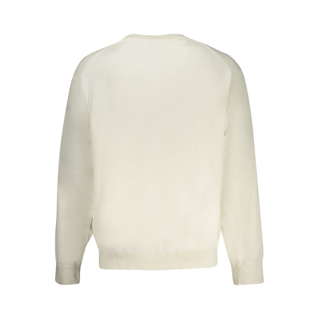 Calvin Klein Baumwoll-Pullover in Weiß