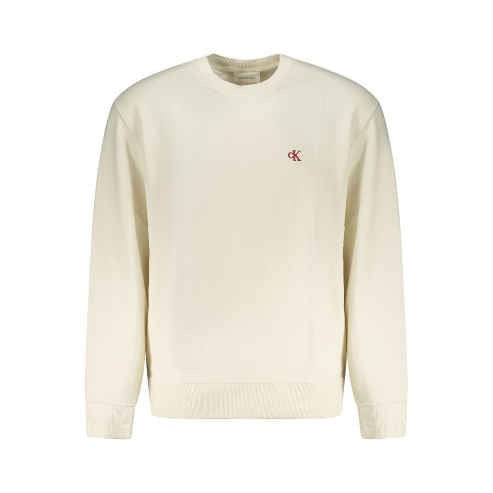 Calvin Klein Men's White Cotton Sweatshirt