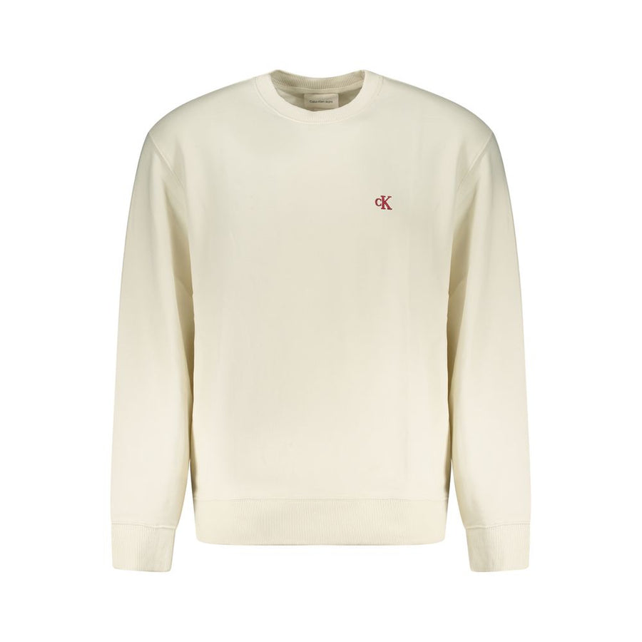 Calvin Klein Men's White Cotton Sweatshirt