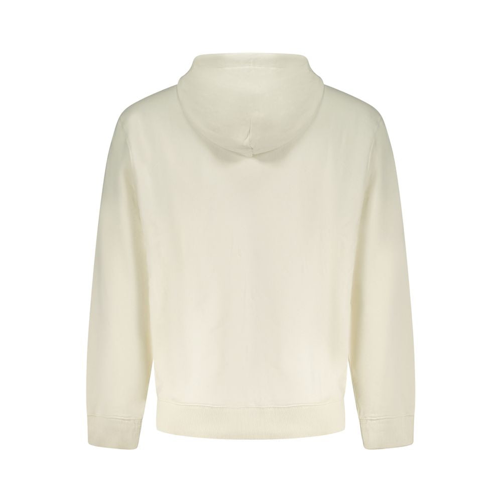 Calvin Klein Men's White Cotton Hoodie