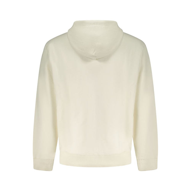 Calvin Klein Weißer Herren-Kapuzenpullover aus Baumwolle