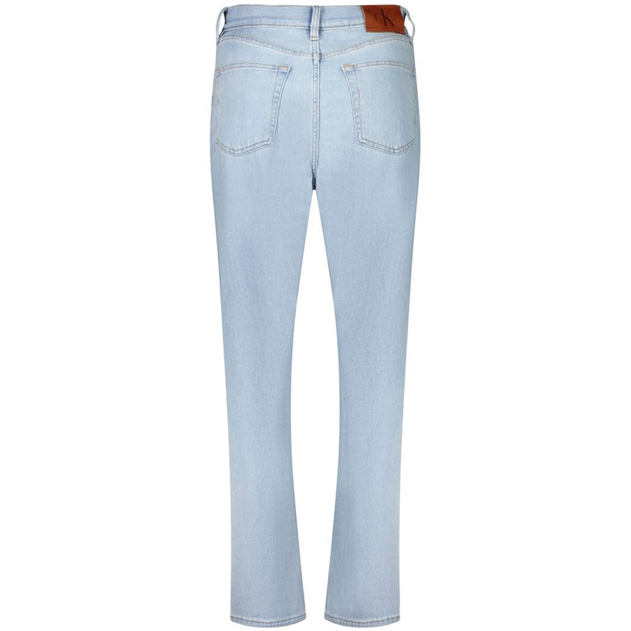 Calvin Klein Blaue Baumwolljeans mit geradem Bein