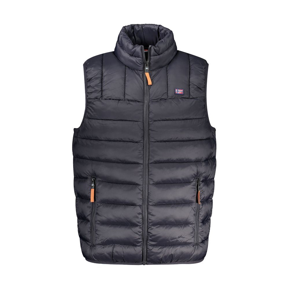 Norway 1963 Schwarze ärmellose Jacke aus Polyamid