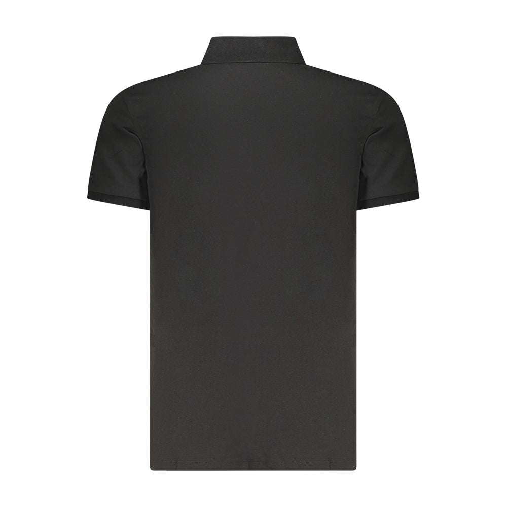 Calvin Klein Men's Black Cotton Polo Shirt