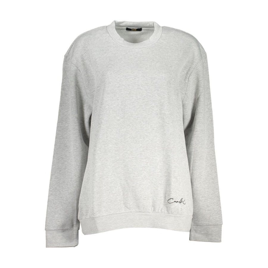 Cavalli Class Grey Cotton Sweatshirt