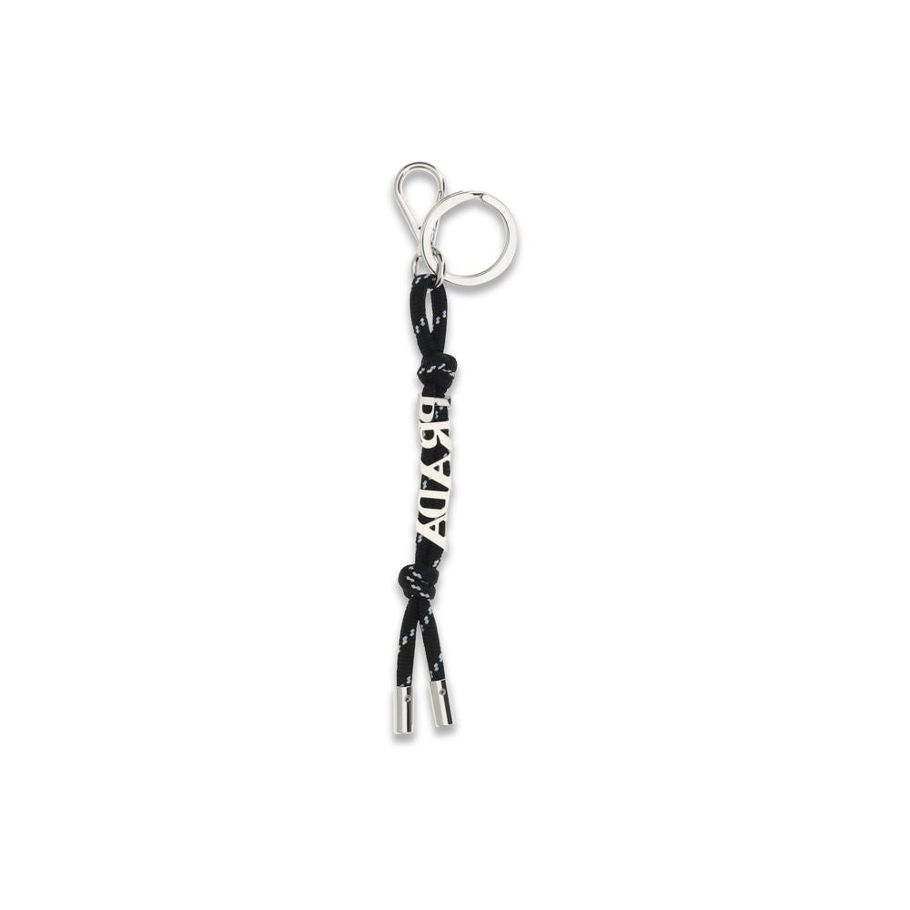 Prada Black Metal Keychain