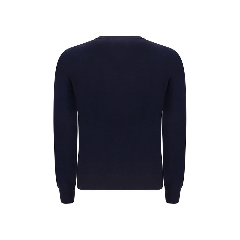 Brunello Cucinelli Blauer Wollpullover Oves Aries
