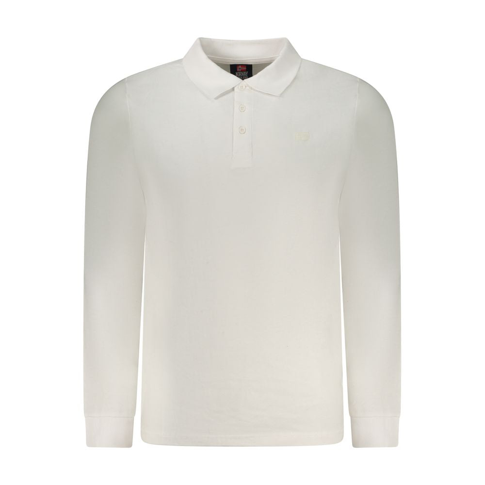 Norway 1963 Weißes Poloshirt aus Baumwolle für Herren