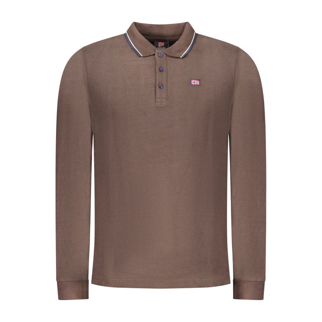 Norway 1963 Braunes Baumwoll-Poloshirt