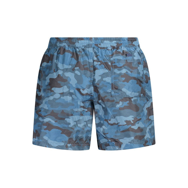 Norway 1963 Blu Polyester Herren Badeshorts