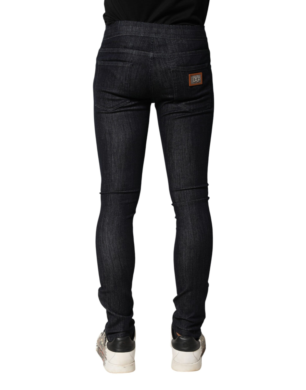 Dolce & Gabbana Men's Black Stretch Cotton Skinny Jeans