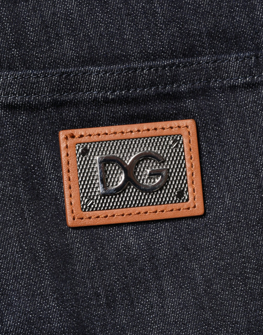 Dolce & Gabbana Schwarze Skinny-Jeans aus Baumwoll-Stretch für Herren