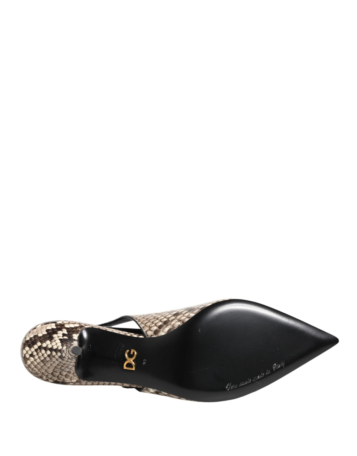 Dolce & Gabbana Mehrfarbige Leder-Slingback-Pumps