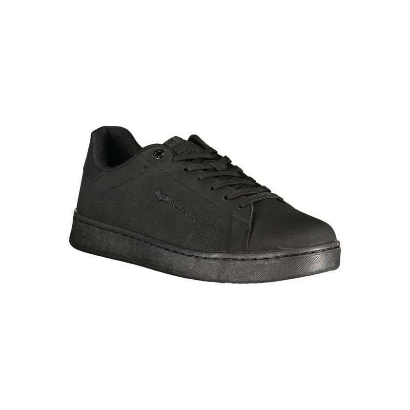 Gas Schwarzer Sneaker aus Polyurethan für Herren
