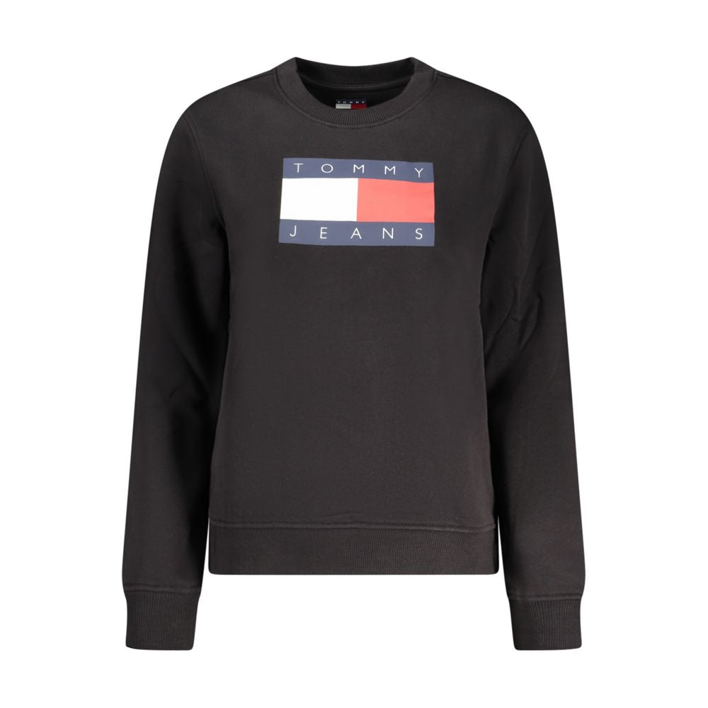 Tommy Hilfiger Women's Black Cotton Sweatshirt