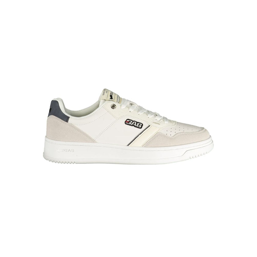 Gas Weiße Herren-Sneaker aus Polyester