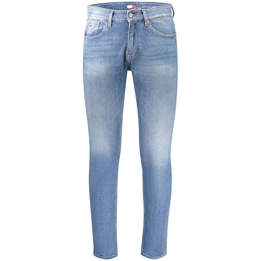 Tommy Hilfiger blaue Baumwoll-Jeans für Herren mit Slim Tapered Fit und ikonischem Logo