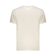 Weißes Tommy Hilfiger Bianco Baumwoll-T-Shirt für Herren mit ikonischem Logo und nachhaltigem Stil