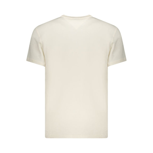 Tommy Hilfiger Bianco Baumwoll-T-Shirt für Herren