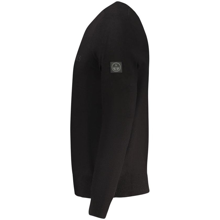 North Sails Schwarzer Herrenpullover aus Viskose
