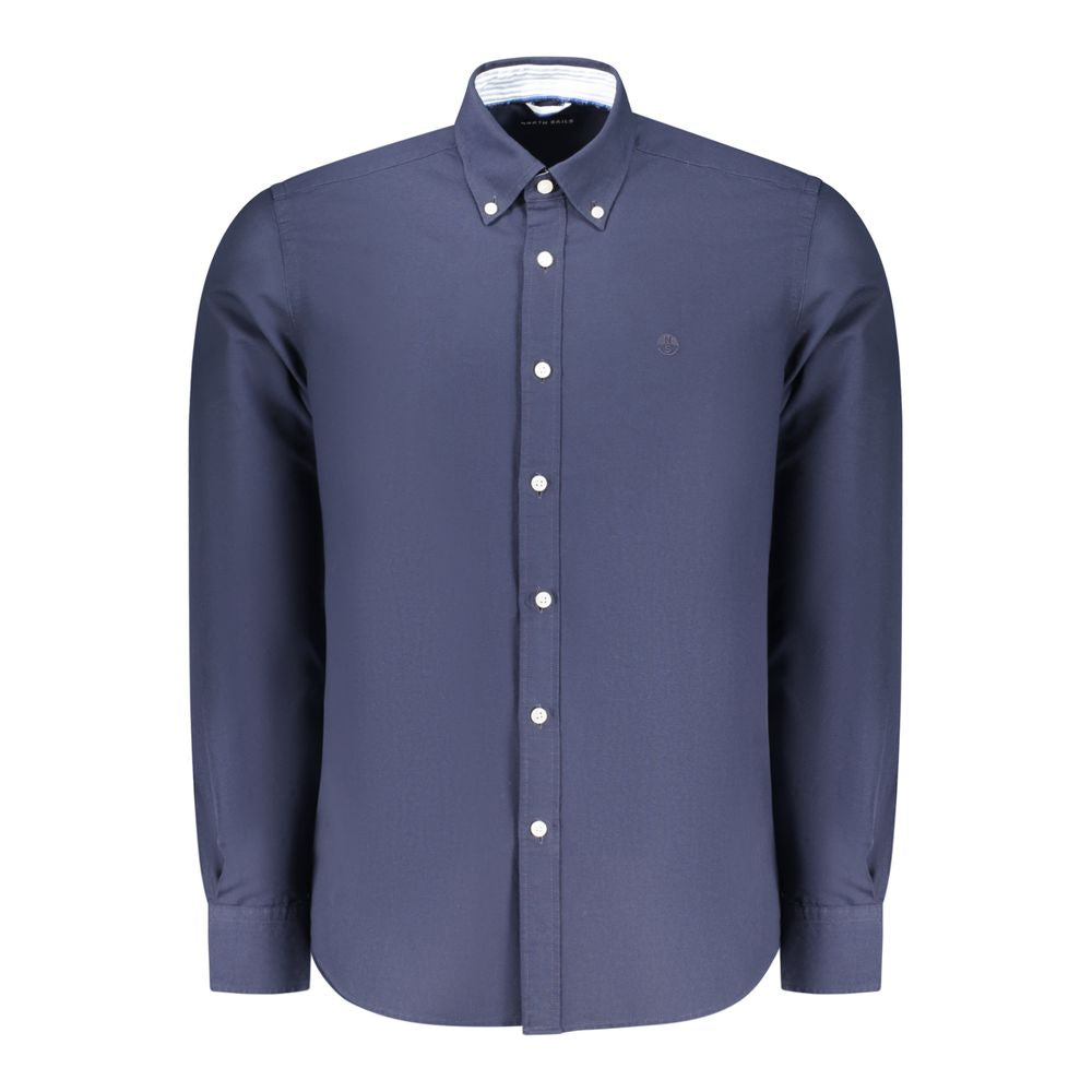 North Sails Blu Baumwollhemd Herren