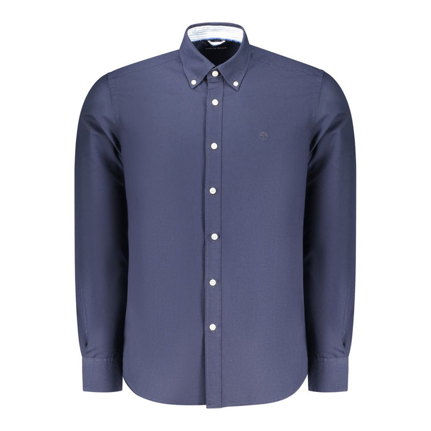 North Sails Blu Baumwollhemd Herren