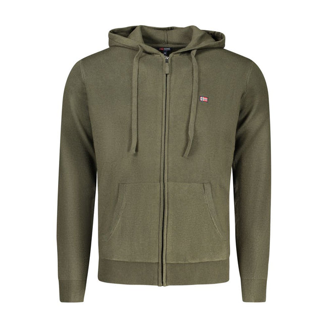 Norway 1963 Verde Poliammide Herren Cardigan
