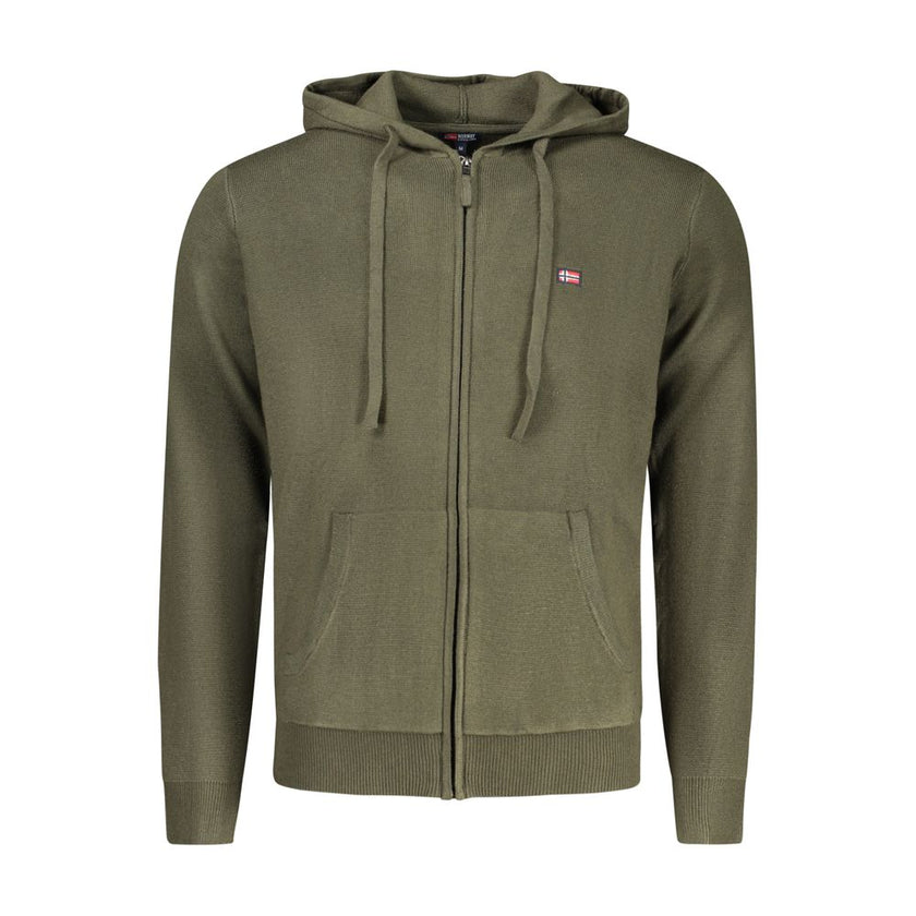 Norway 1963 Verde Poliammide Herren Cardigan