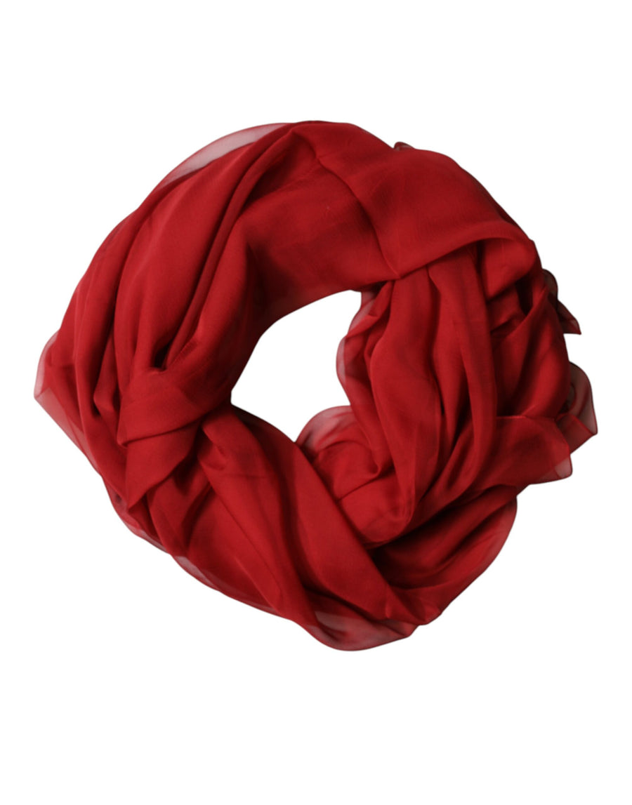 Dolce & Gabbana Rote Stola Seidenschal für Herren