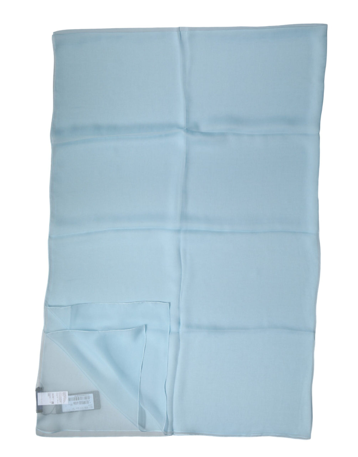 Dolce & Gabbana Light Blue Stole Silk Scarf Neck Wrap Scarf