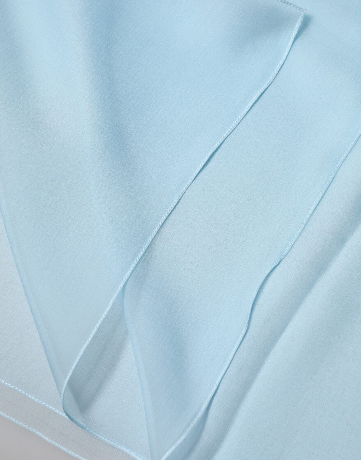 Dolce & Gabbana Light Blue Stole Silk Scarf Neck Wrap Scarf