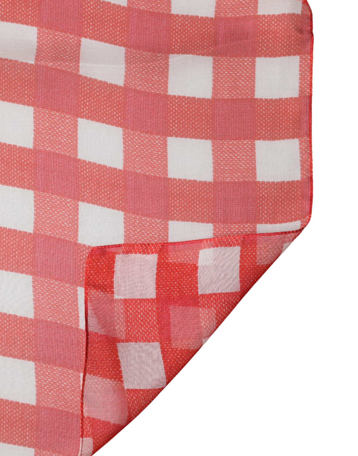 Dolce & Gabbana Red Plaid Stole Scarf Wrap