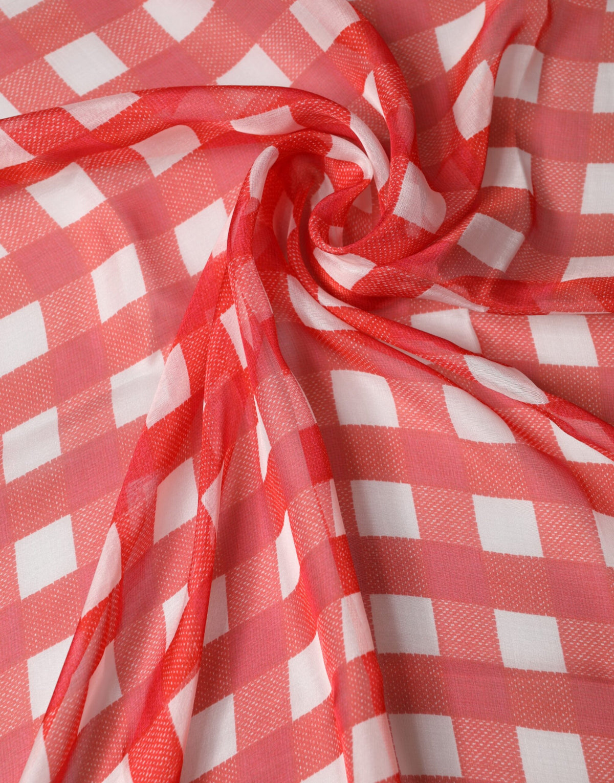 Dolce & Gabbana Red Plaid Stole Scarf Wrap