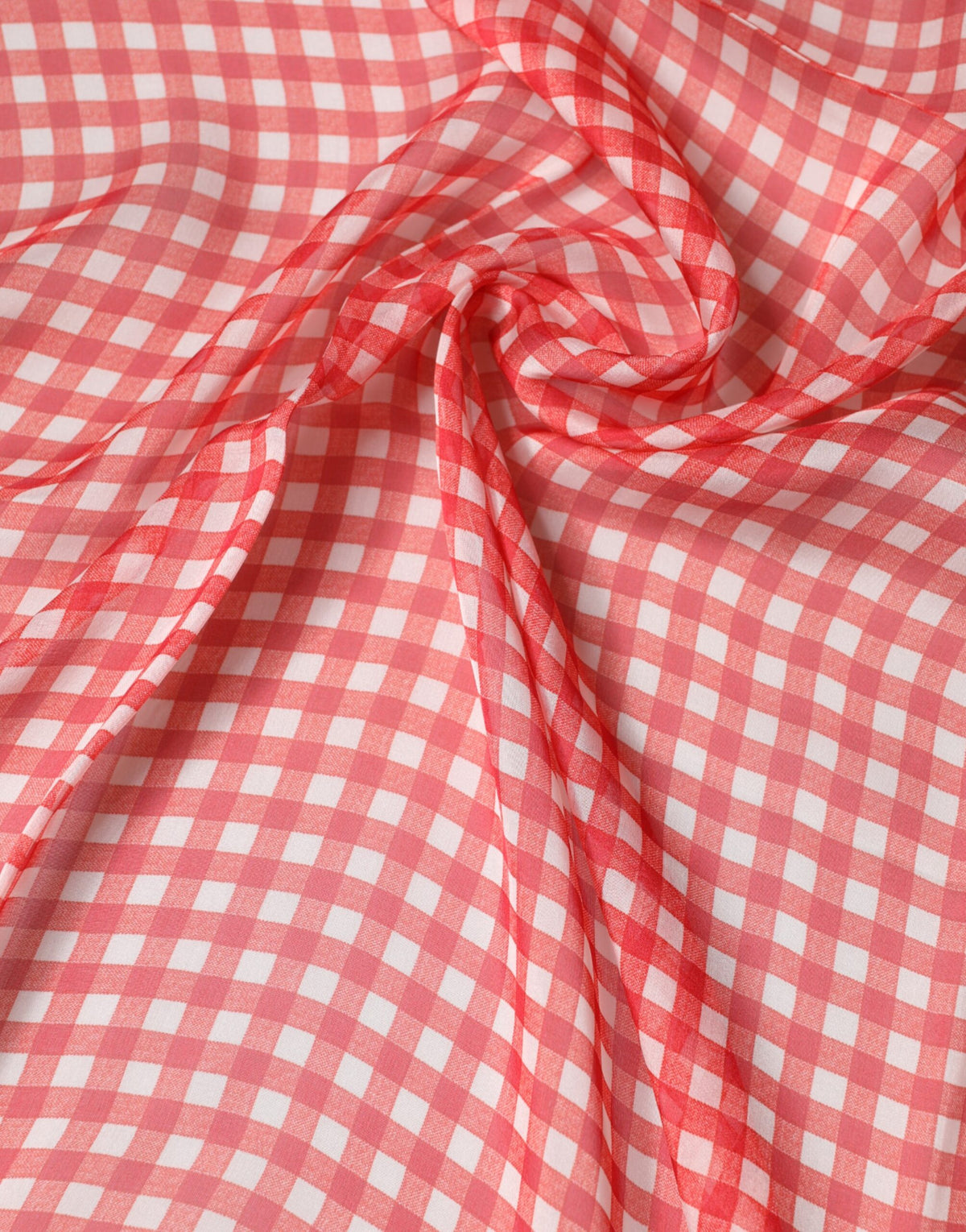 Dolce & Gabbana Red Plaid Silk Scarf